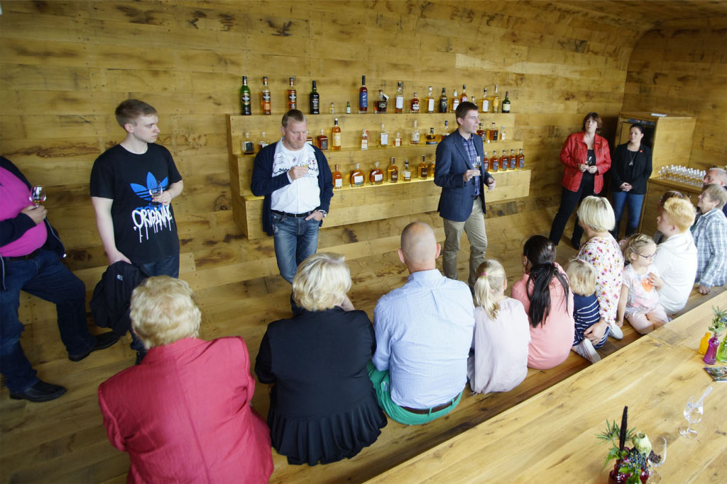 Tasting-Raum für Verkostungen bei The Lübbehusen Malt Distillery