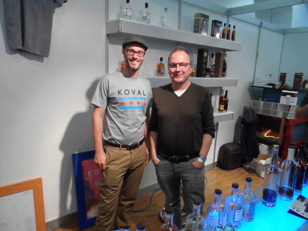 Firmengründer Robert Birnecker mit Whiskyexpert Bernhard Rems auf der  Whisky & Rum in Granz