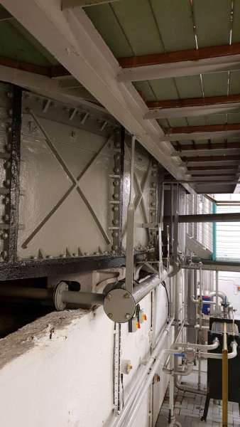 Seitenansicht des Mash Tuns