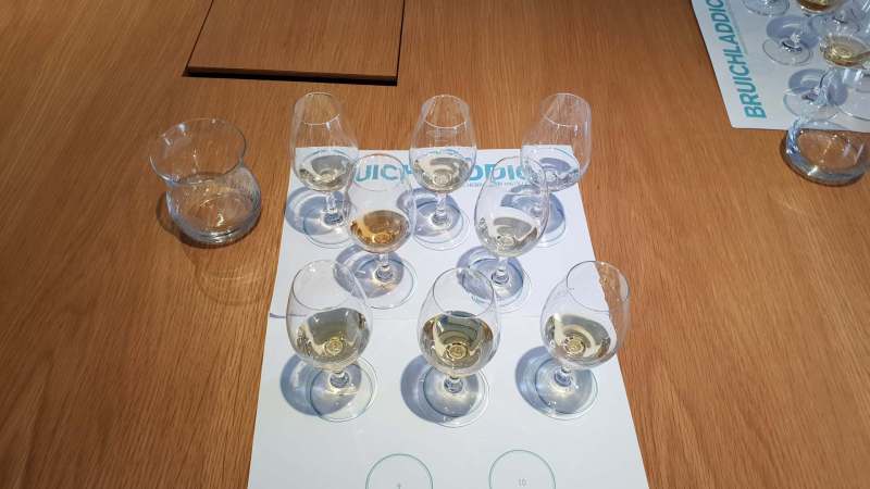 Das Line-up im Glas...