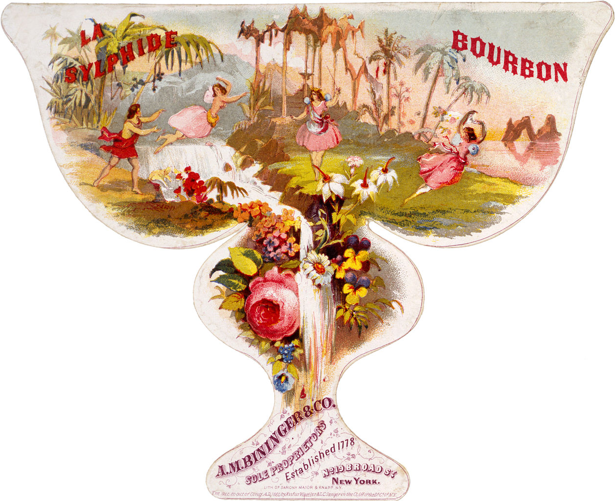 Whisky im Bild: Bourbon Werbung 1860