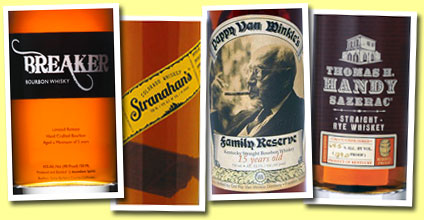 Serge verkostet: Vier American Whiskeys und Bourbons