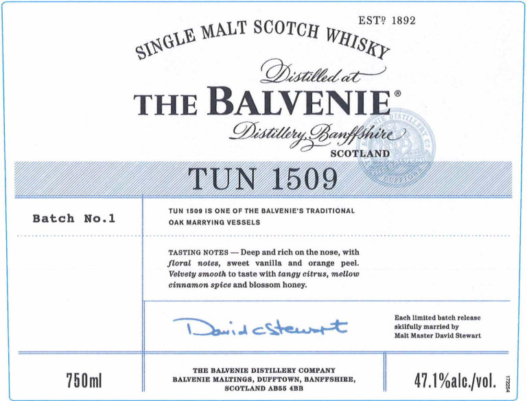 Neuer Whisky? The Balvenie TUN 1509