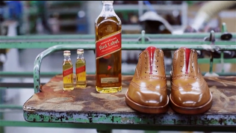 Der Johnnie Walker Whisky-Schuh
