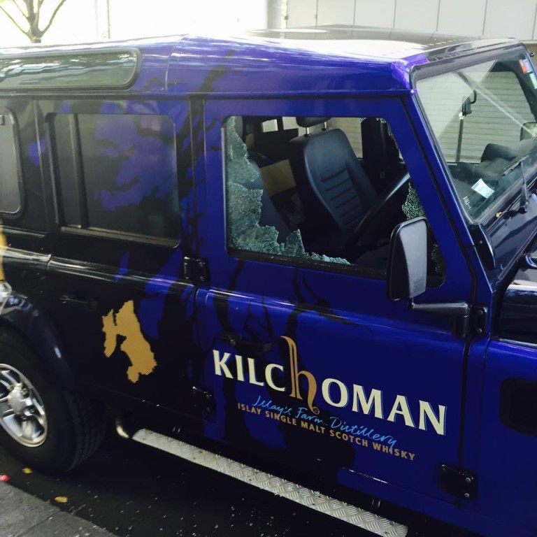 Whisky im Bild: Autsch! Einbruch in den Kilchoman-Rover in Paris