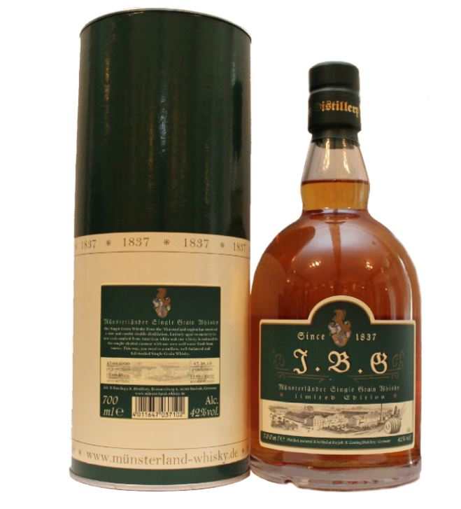 PR: Silberauszeichnung für  J.B.G Münsterländer Single Grain Whisky