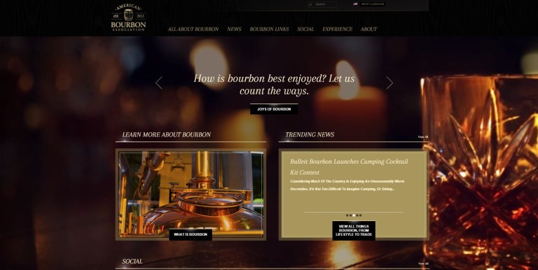 Relaunch der Website der American Bourbon Association