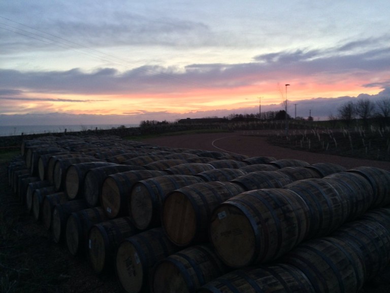 Whisky im Bild: Morgensonne über Kingsbarns