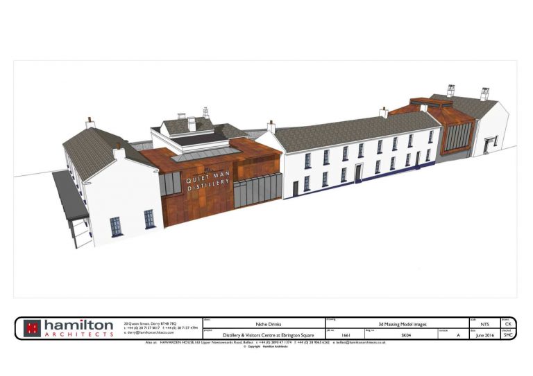 Luxco präzisiert Gründe für Bauabbruch bei der Quiet Man Distillery in Derry