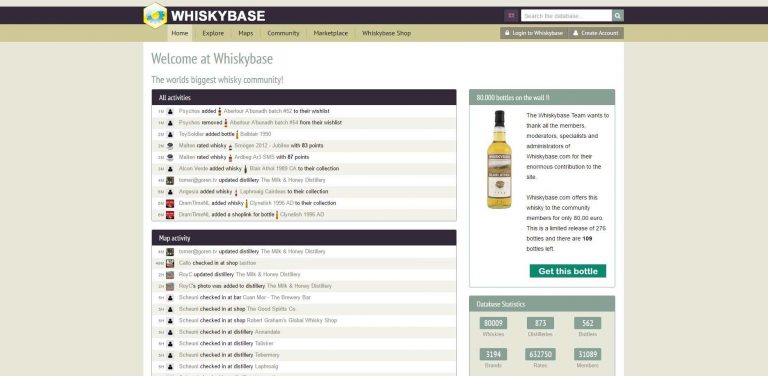 Whiskybase feiert 80.000 Flaschen in der Datenbank