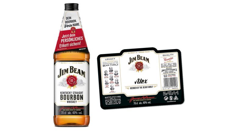 PR: Personalisierte Etiketten für Jim Beam – „Dein Bourbon. Dein Name“