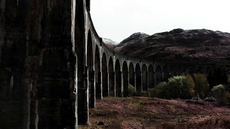 Whisky im Bild: Eisenbahn-Viadukt bei Glenfinnan (Wallpaper)