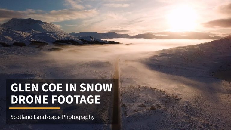 Video: Schottland im Schnee, Schottland aus der Luft