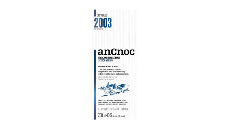 Neu in der TTB-Datenbank: anCnoc 2003