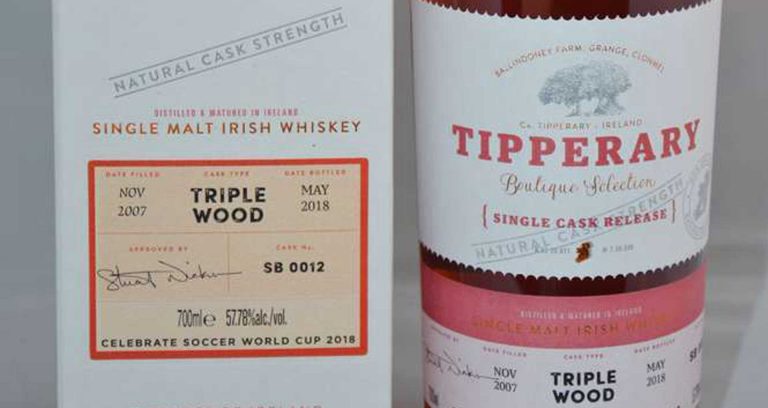 PR: It’s soccer time and it’s time for the first Triple Wood Finish Whiskey of Tipperary