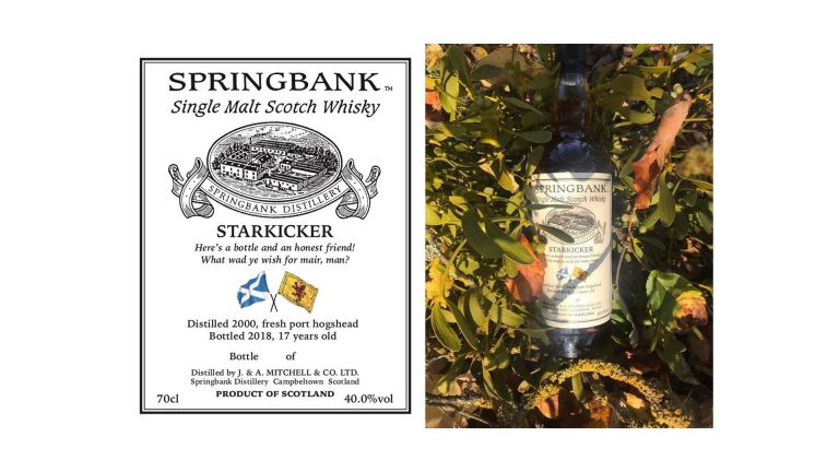 Wir verkosten: Springbank Starkicker 17yo, 2018 – 40% vol. Alk.