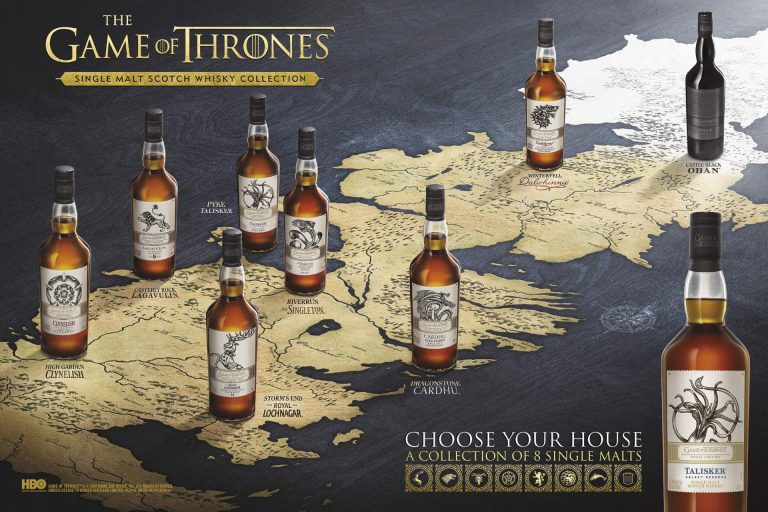 Whisky im Bild: Game of Thrones Single Malt Scotch Whisky Flaschenposter (Wallpaper)