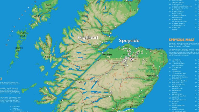 Scotch Whisky Map 2018 als PDF zum Download