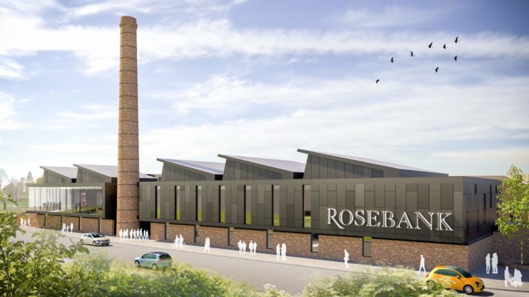 Der Wiederaufbau der Rosebank Distillery hat heute begonnen
