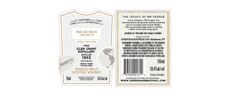 TTB-Neuheit: Mr. George Legacy First Edition, Glen Grant 1953, 67yo, Gordon & MacPhail