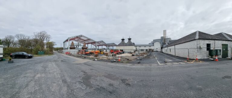 Whisky im Bild: Der Baufortschritt bei Port Ellen, Stand 27. April 2022
