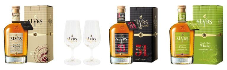 Nur noch bis Sonntag: Gewinnen Sie das SLYRS-Genusspaket – mit SLYRS Classic, Fifty One, Amontillado und 2 SLYRS-Gläsern!