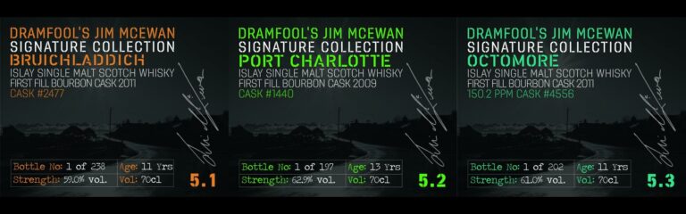 Dramfool präsentiert die fünfte Serie der Jim McEwan Signature Collection, Brand Ambassador Cask #1 und Journey’s End 3