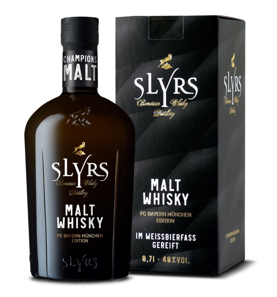 slyrs bavarian whisky distillery präsentiert den champions malt fc