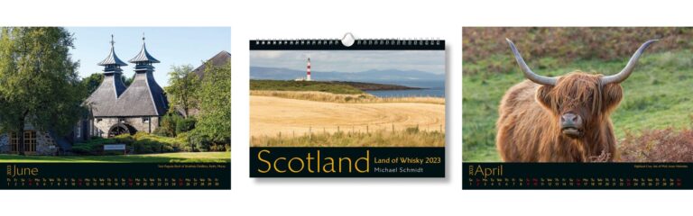 Der neue Bildkalender „Scotland – Land of Whisky“ 2023 ist da
