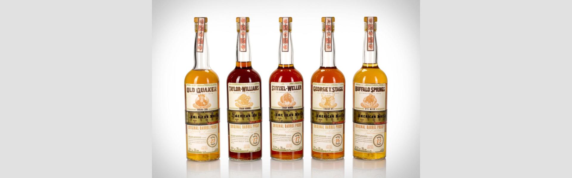 Diese Serie fünf amerikanischer Whiskeys erzielte über 170.000 Euro bei Sotheby’s