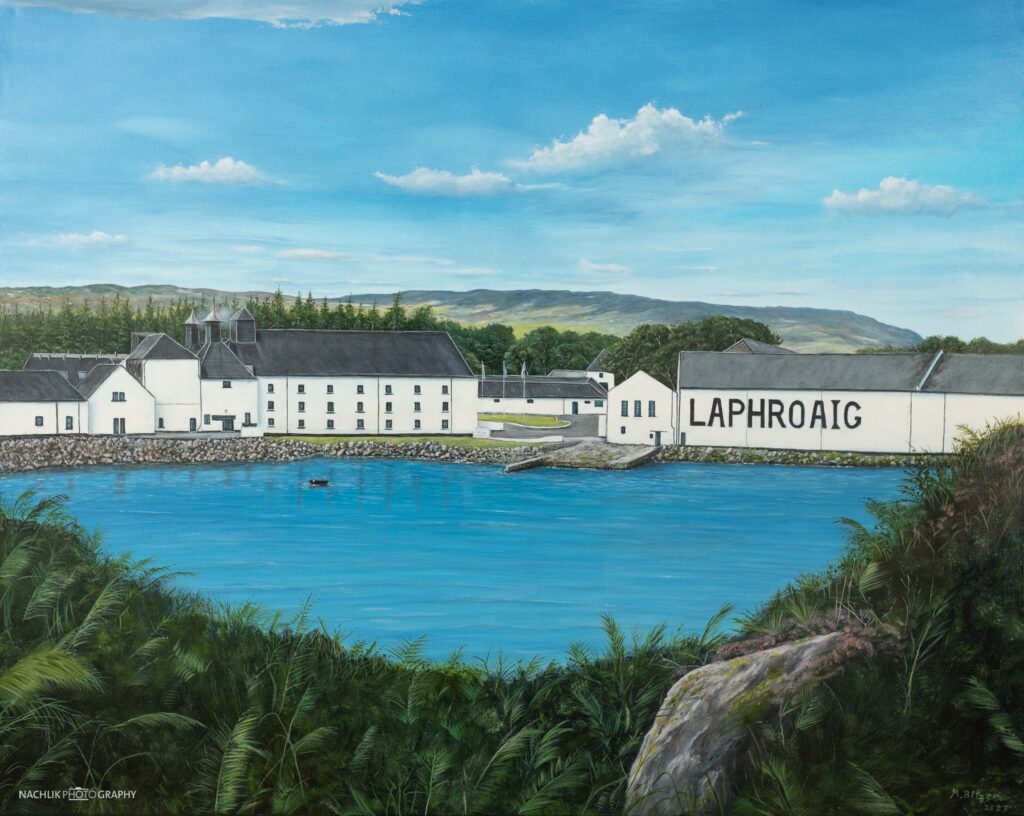 Laphroaig. Gemalt von David Christopher Schlierenkämper