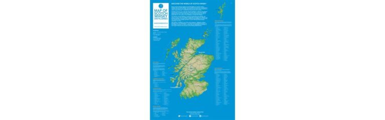 Die aktualisierte Karte und Liste schottischer Whiskydestillerien der SWA