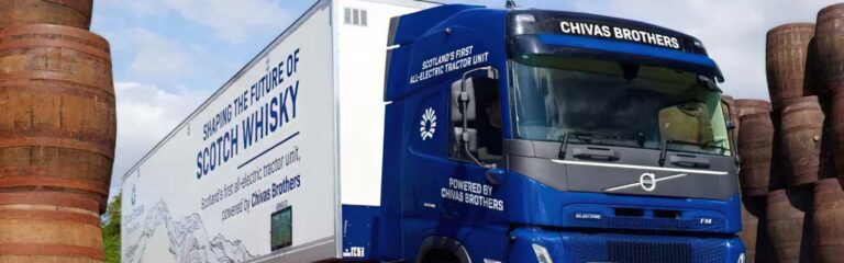 Schottlands erster vollelektrischer Truck fährt für Chivas Brothers