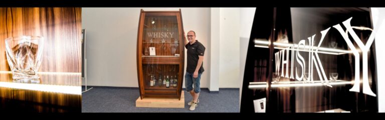 Ein Fass als Vorbild: Möbel-Designer Christian Matern baut den Whisky-Schrank für eine neue Zeit des Genießens