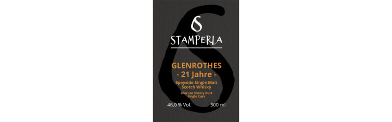 Bald erhältlich: 21 Jahre Glenrothes Single Cask von Stamperla