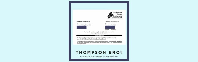 Neue Dornoch Distillery der Thompson Brothers erhält Baugenehmigung