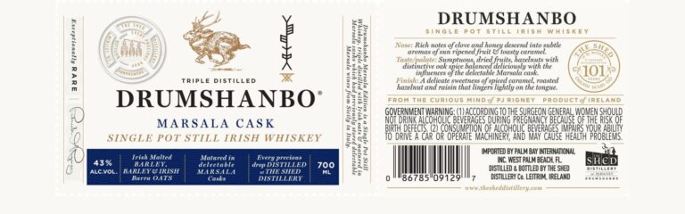 TTB Neuheit: The Shed – Dumshanbo Marsala Cask Single Potstill Irish Whiskey