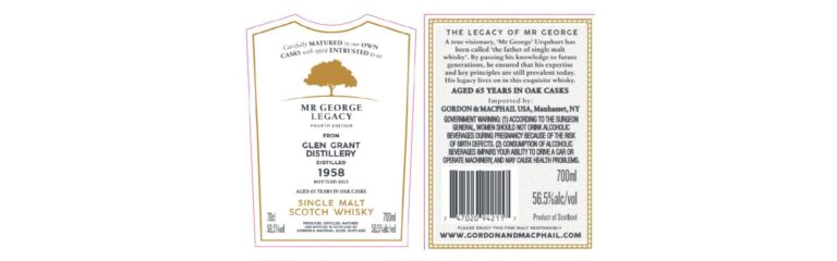 TTB-Neuheit: Gordon & MacPhail Mr George Legacy 1958 from Glen Grant Distillery
