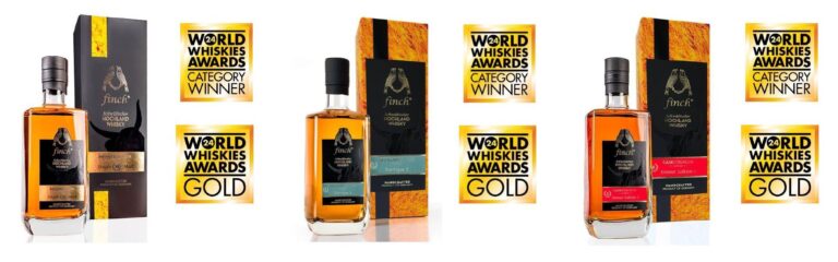 finch® Schwäbischer Hochland Whisky gewinnt 3x Gold bei den World Whiskies Awards 2024