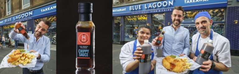Blue Lagoon in Glasgow feiert mit The Single Cask den International Fish & Chip Day mit 50 Gratis-Essen mit Whiskysauce