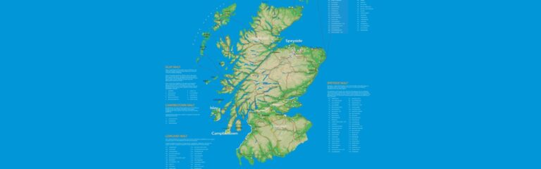 Scotch Whisky Association (SWA) veröffentlicht neueste Karte schottischer Brennereien – mit Download