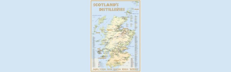 Alba-Collection Verlag bringt Neuauflage des Posters “Scotland’s Distilleries”