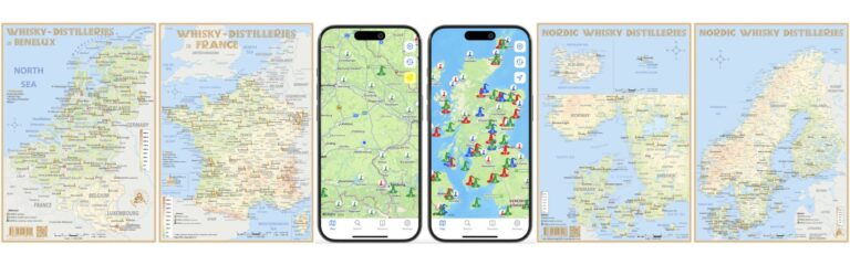 Neues vom Alba-Collection Verlag: Updates zur Whisky Map App und neue Karten