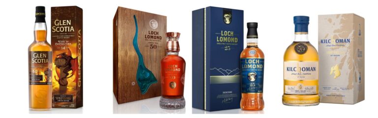 Neues bei Hawe Bremen: Loch Lomond 50yo und 25yo, Icons of Campbeltown No.2 und Kilchoman 100% Islay 14th Edition