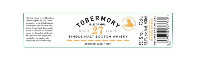 TTB-Neuheit: Tobermory 27yo Oloroso Cask Finish – das Finale der Hebridean Serie