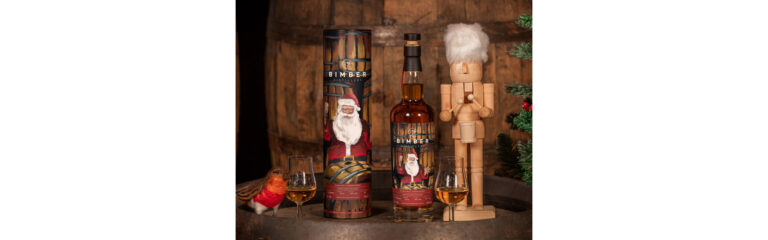 Bimber Distillery mit Santa Edition 2024 und Weihnachts-Fass-Lotterie