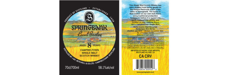 TTB-Neuheit: Springbank Local Barley 8 yo