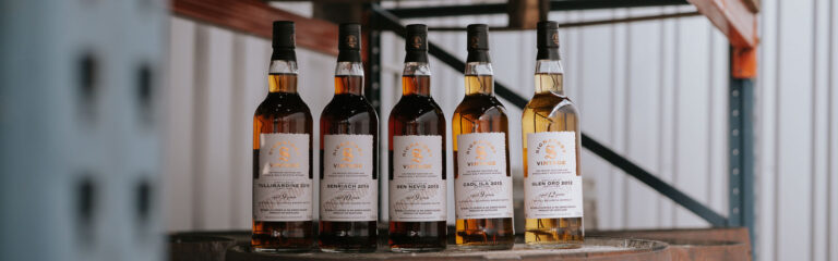 Neu bei Kirsch Import: Fünf Abfüllungen aus der 100 Proof Edition von Signatory Vintage