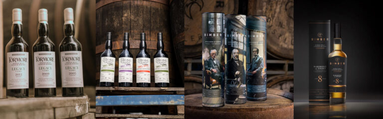 Neu bei Kirsch Import: Tormore Legacy Casks, The Single Malts of Scotland Small Batches sowie neue Bimber Shoulders of Giants und Harmony of Eight