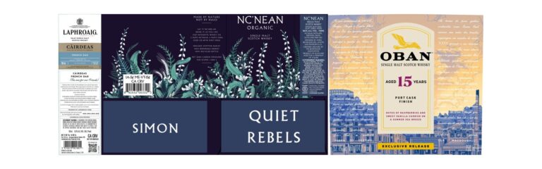 TTB-Neuheiten: Laphroaig Càirdeas French Oak, Nc’Nean Quiet Rebels Simon, Oban 15yo Port Cask Finish